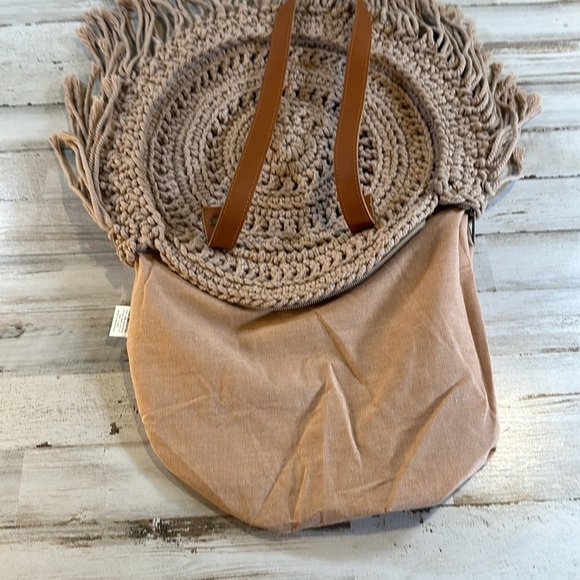 Anthropology Summer Crochet Bag with Zipper - Picture 4 of 6